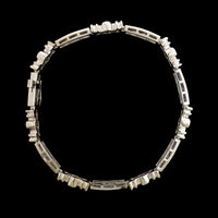 14K White Gold Estate Diamond Bracelet