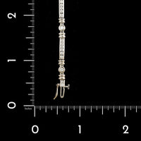 14K White Gold Estate Diamond Bracelet