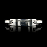 Tiffany & Co. Sterling Silver Estate Modern Rectangular ID Bracelet