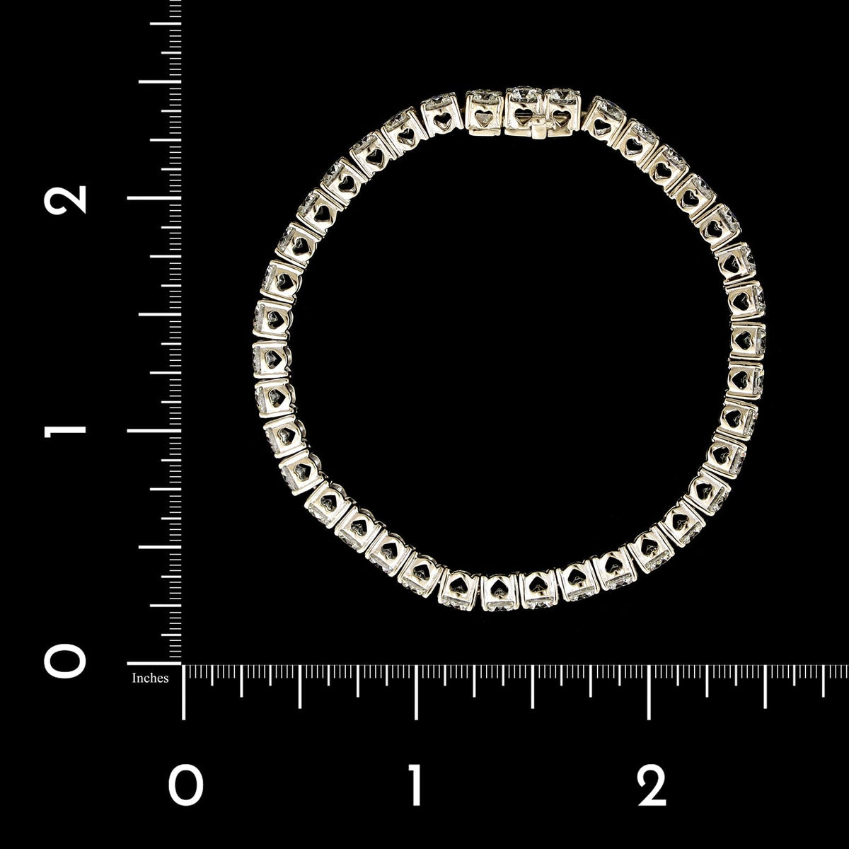 18K White Gold Estate Diamond Tennis Bracelet