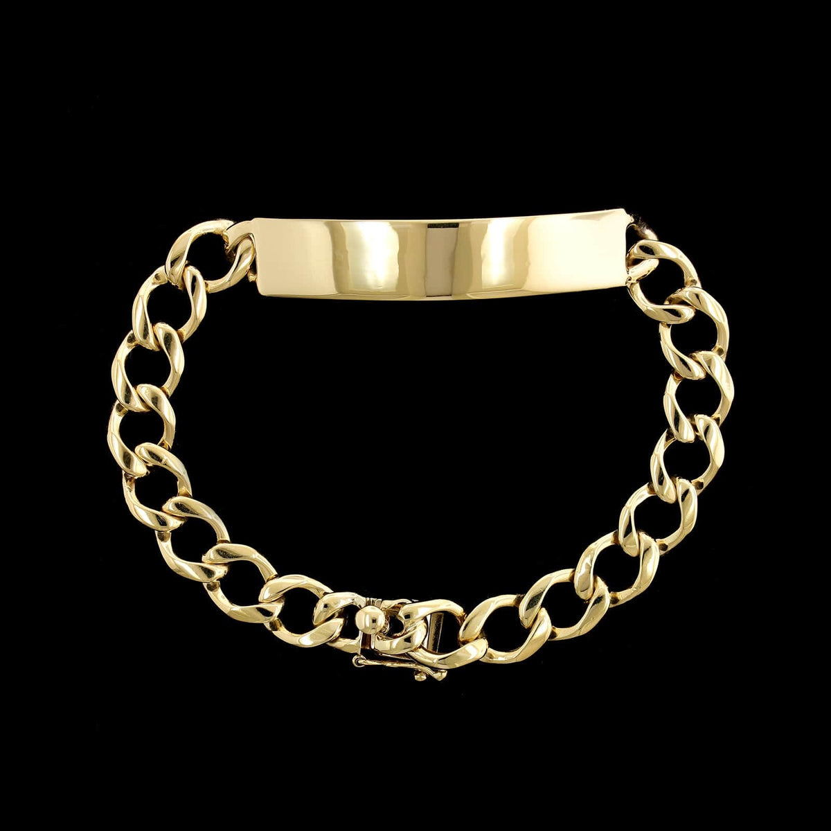 14K Yellow Gold Estate ID Bracelet