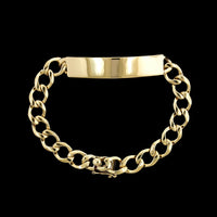 14K Yellow Gold Estate ID Bracelet