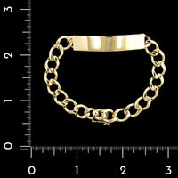 14K Yellow Gold Estate ID Bracelet
