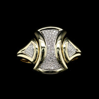 14K Two-tone Gold Estate Diamond Bracelet