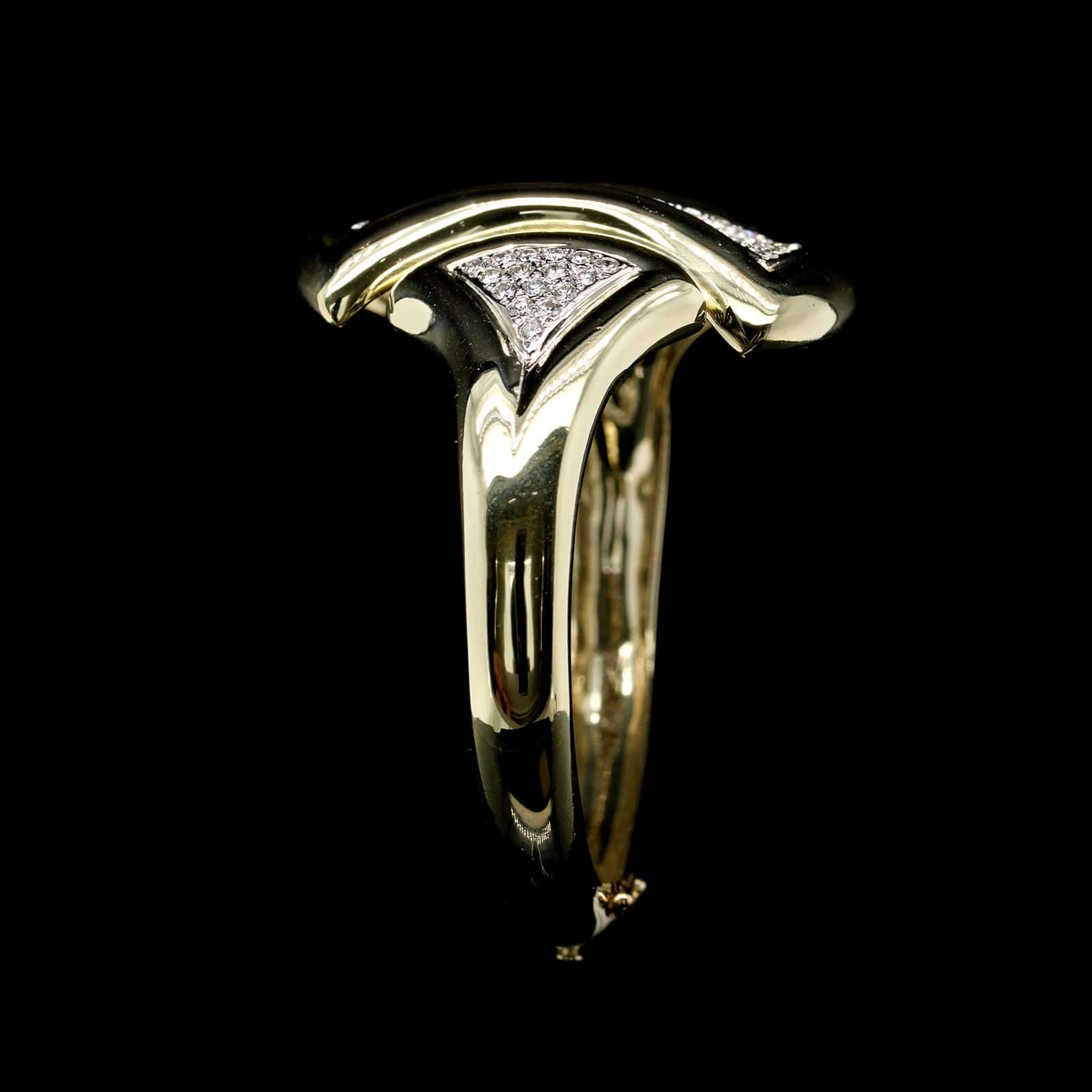 14K Two-tone Gold Estate Diamond Bracelet