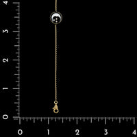 Dior 18K Yellow Gold Estate Mother of Pearl, Onyx and Diamond Celeste Bracelet
