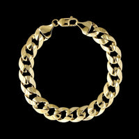 14K Yellow Gold Estate Curb Link Bracelet
