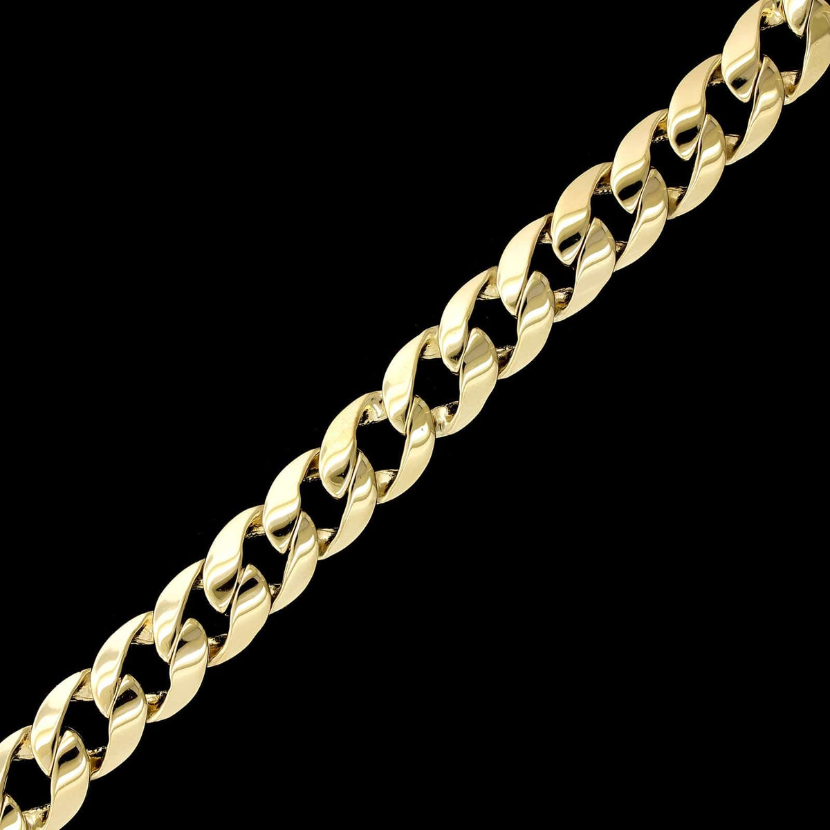 14K Yellow Gold Estate Curb Link Bracelet