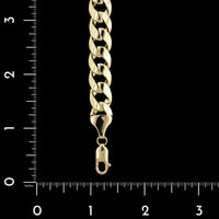 14K Yellow Gold Estate Curb Link Bracelet