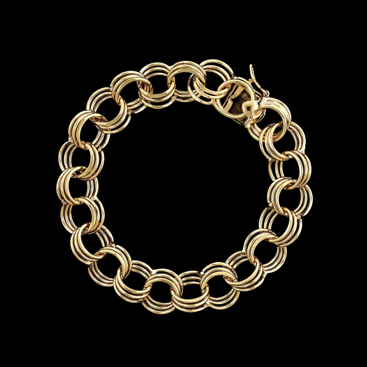 14K Yellow Gold Estate Charm Bracelet