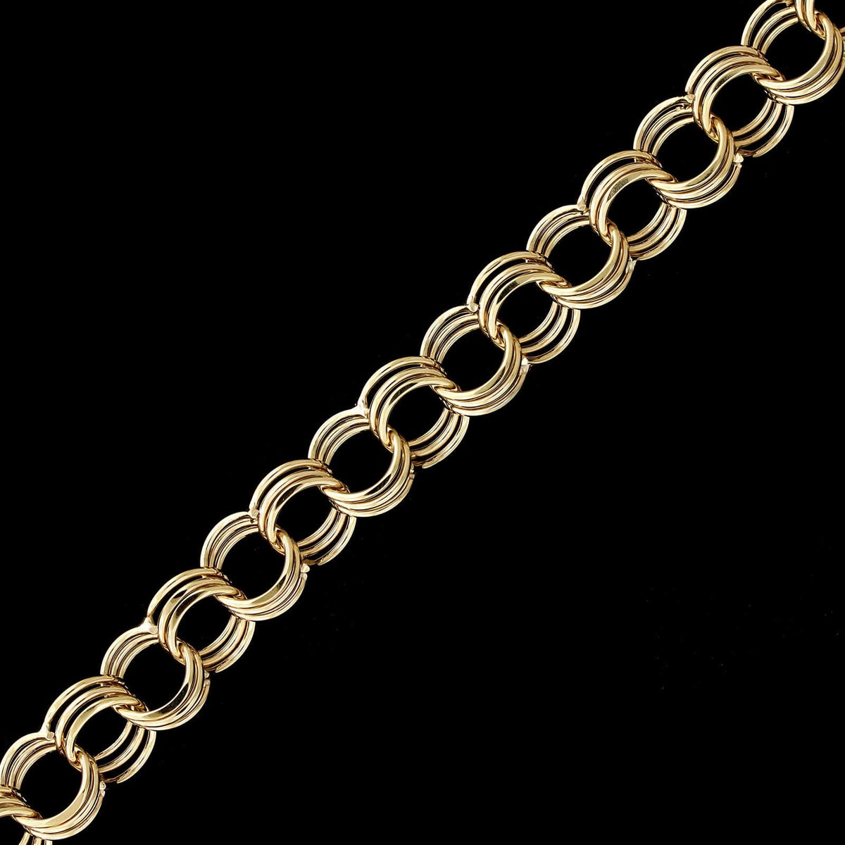 14K Yellow Gold Estate Charm Bracelet