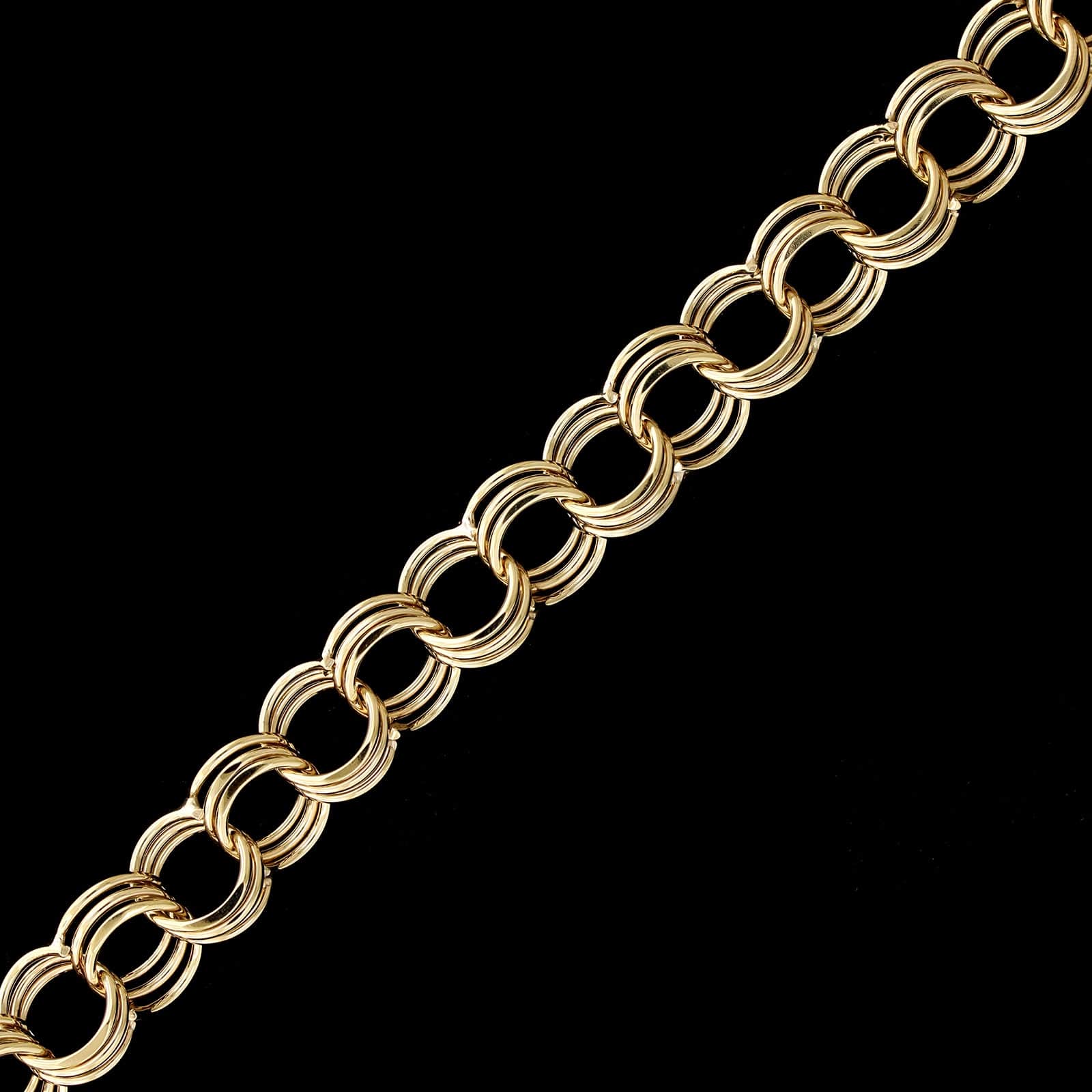 14K Yellow Gold Estate Charm Bracelet
