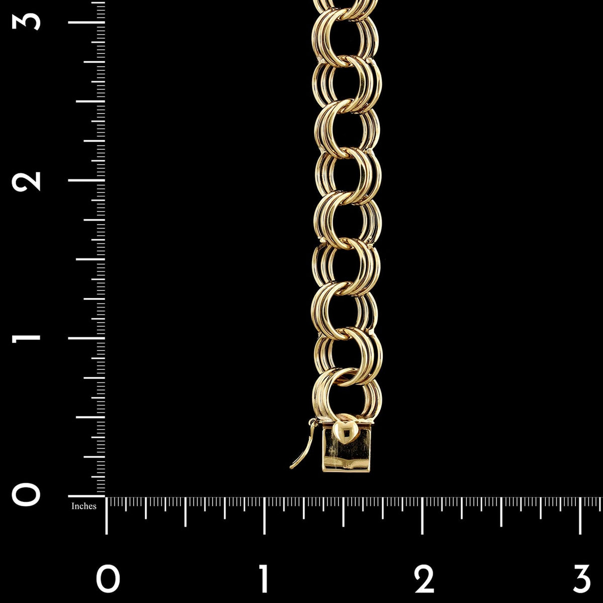 14K Yellow Gold Estate Charm Bracelet