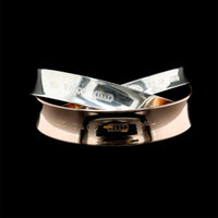 Tiffany & Co. Sterling Silver and Rubedo Estate 1837 Interlocking Circles Bangle Bracelet