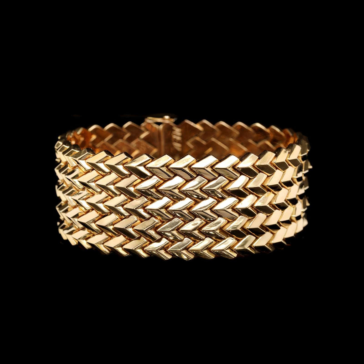 18K Yellow Gold Estate Fancy Link Bracelet