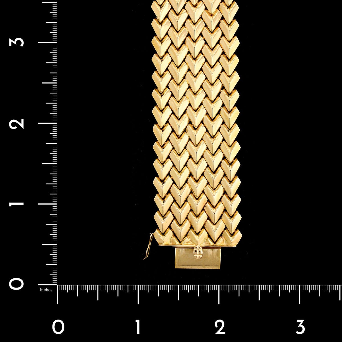 18K Yellow Gold Estate Fancy Link Bracelet
