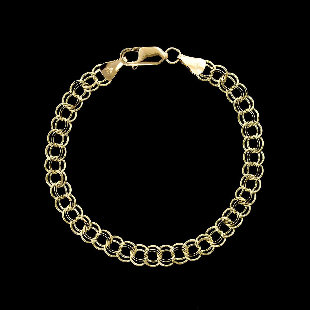 Double link charm bracelet deals