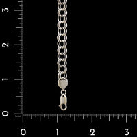 14K White Gold Estate Double Link Bracelet