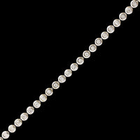 14K White Gold Estate Diamond Tennis Bracelet