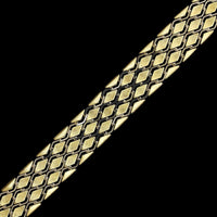 14K Two-tone Gold Estate Fancy Link Bracelet