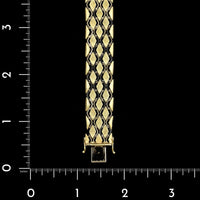 14K Two-tone Gold Estate Fancy Link Bracelet
