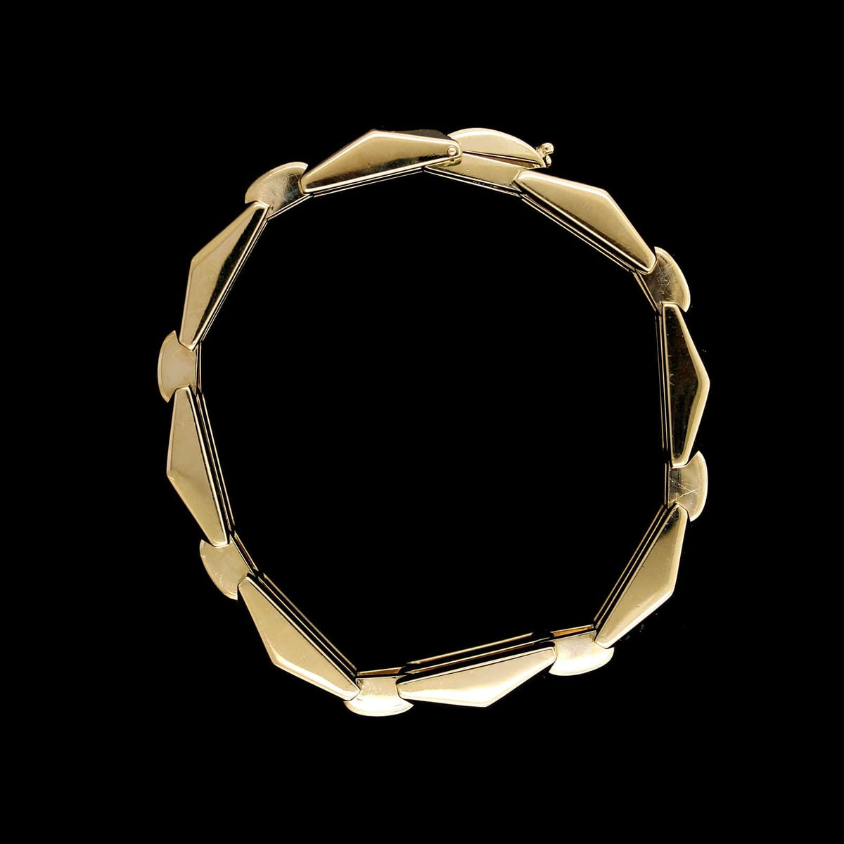 14K Yellow Gold Estate Fancy Link Bracelet