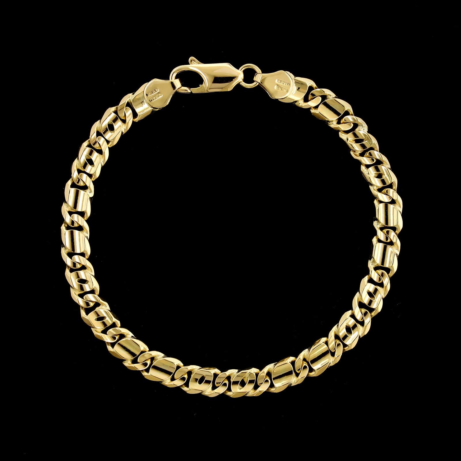 18K Yellow Gold Estate Fancy Link Bracelet