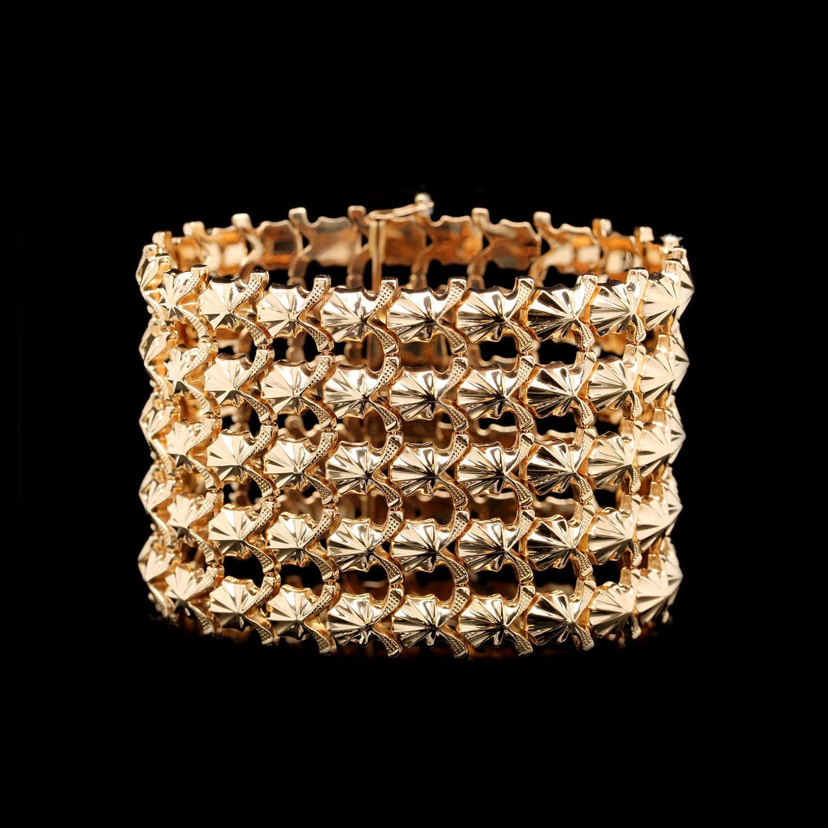 18K Yellow Gold Estate Fancy Link Bracelet