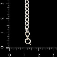 14K White Gold Estate Oval Textured Link Bracelet