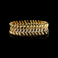 18K Yellow Gold Estate Diamond Bracelet