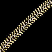18K Yellow Gold Estate Diamond Bracelet