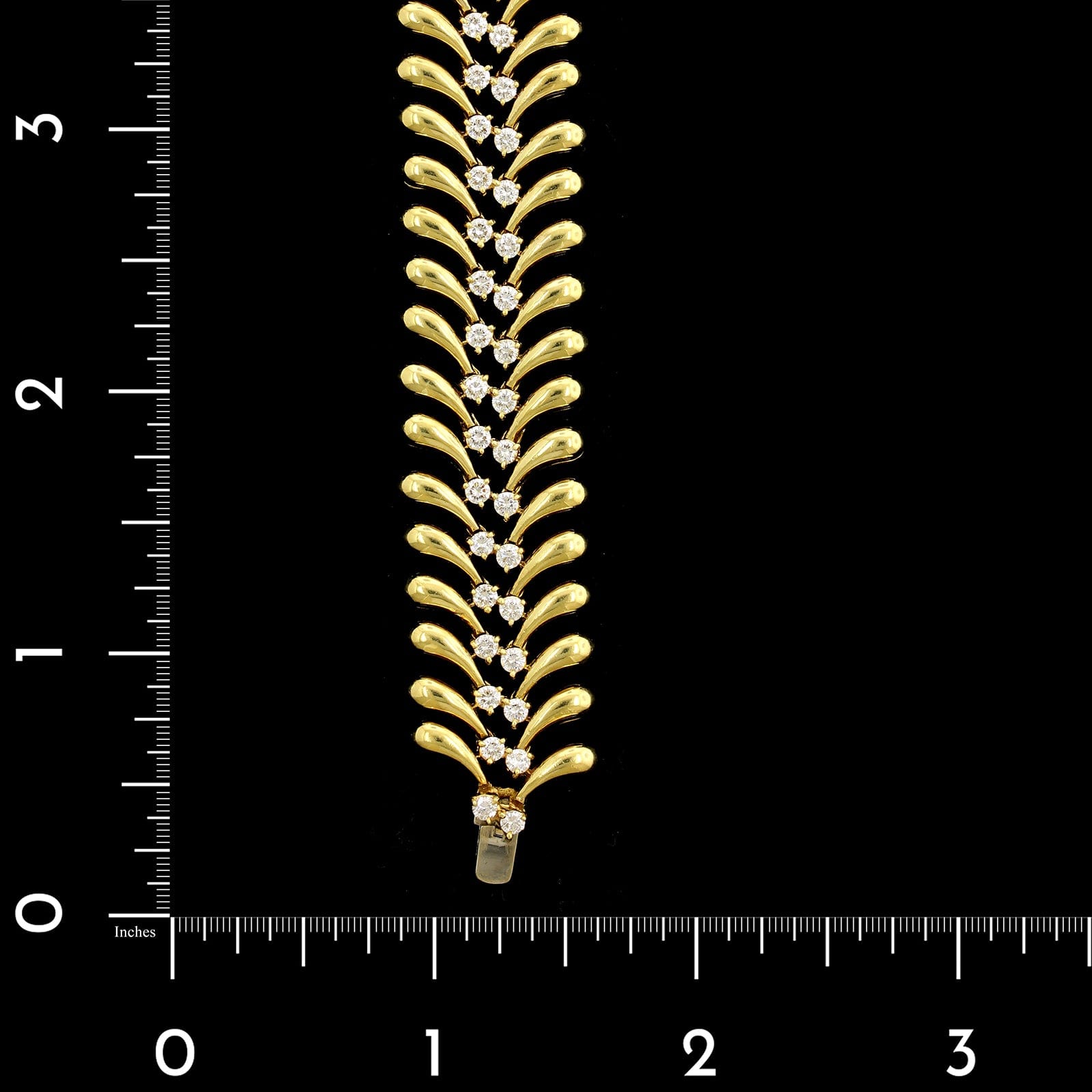 18K Yellow Gold Estate Diamond Bracelet