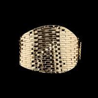 14K Yellow Gold Estate Woven Bangle Bracelet