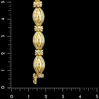 Hammerman Brothers 18K Yellow Gold Estate Dome Link Bracelet