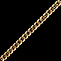 18K Yellow Gold Estate Flat Curb Link Bracelet