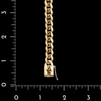 18K Yellow Gold Estate Flat Curb Link Bracelet