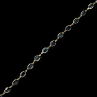 18K Yellow Gold Estate Multi-Color Sapphire Bracelet