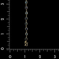 18K Yellow Gold Estate Multi-Color Sapphire Bracelet