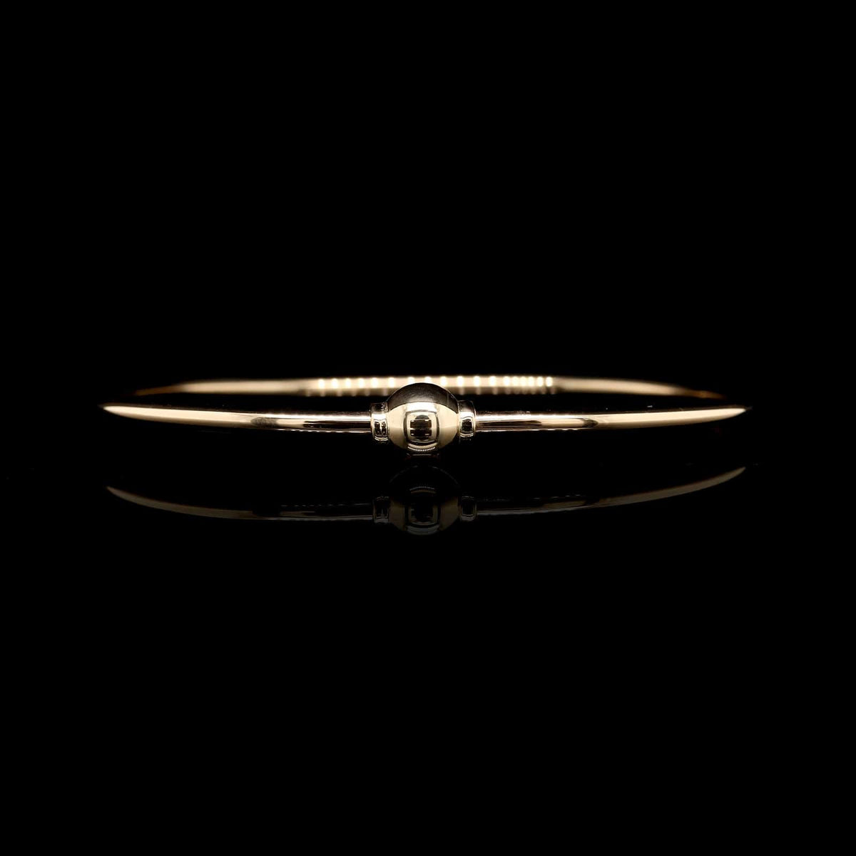 14K Yellow Gold Estate Cape Cod Single Ball Bracelet