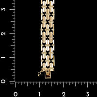 18K Rose Gold Estate Fancy Link Bracelet