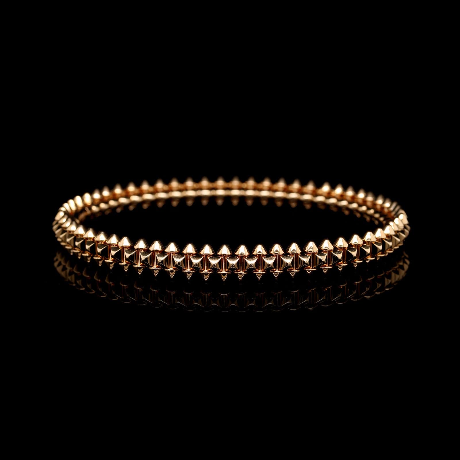 Cartier 18K Rose Gold Estate Calsh de Cartier Small Model Bracelet