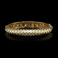 18K Yellow Gold Estate Hinged Bangle Bracelet