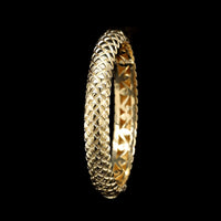 18K Yellow Gold Estate Hinged Bangle Bracelet
