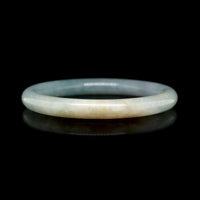 Jadeite Hololith Estate Bangle Bracelet