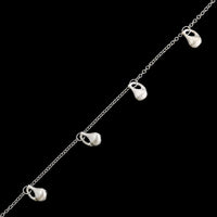 Nanis 18K White Gold Estate Charm Bracelet