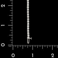 14K White Gold Estate Diamond Tennis Bracelet