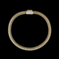 John Hardy 18K Yellow Gold Estate Icon Diamond Bracelet