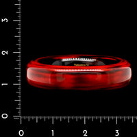 Tiffany & Co. Elsa Peretti Laquer Red and Black Over Japanese Hardwood Bangle