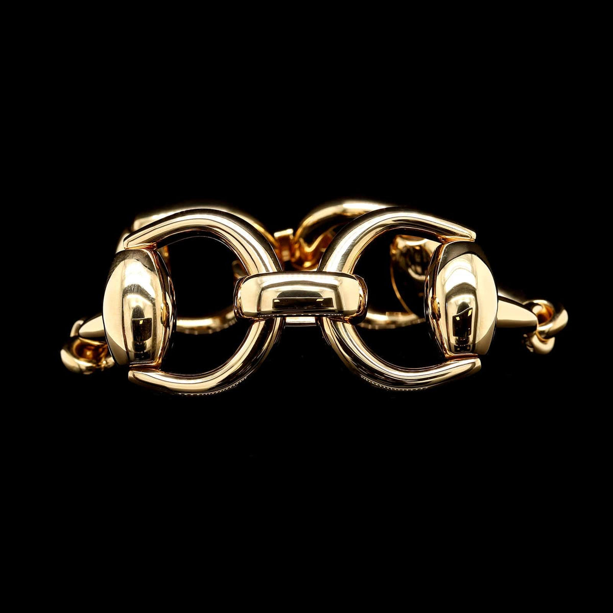 Gucci 18K Yellow Gold Estate Horsebit Bracelet