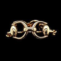 Gucci 18K Yellow Gold Estate Horsebit Bracelet